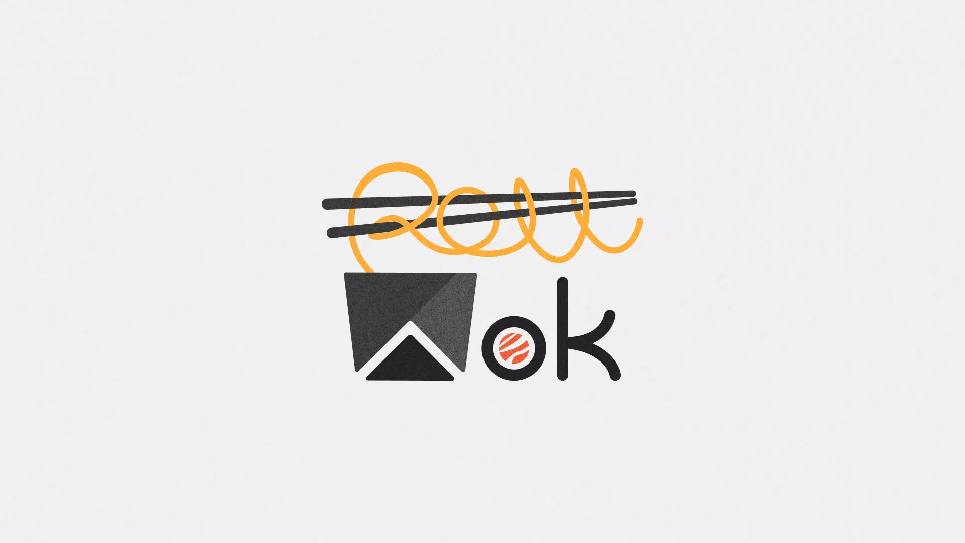 Разработка логотипа суши-бара «Roll Wok Club» в Туймазах